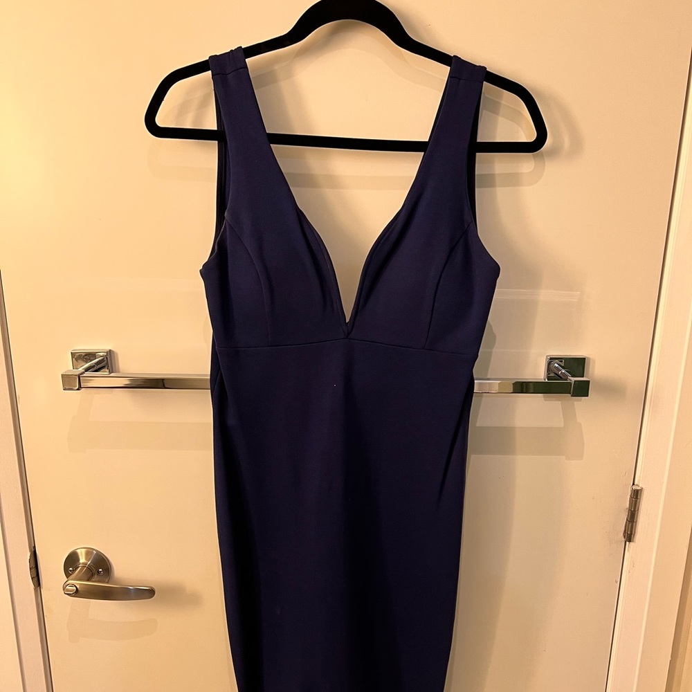 Mendocino plunge royal blue dress (size M)